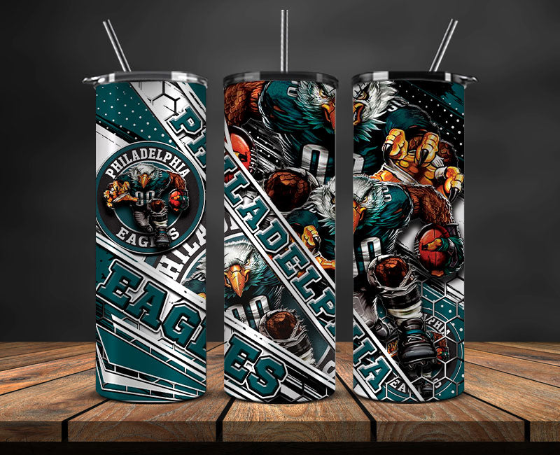 Eagles Football Png ,Football Tumbler Png ,Nfl Tumbler Wrap 11