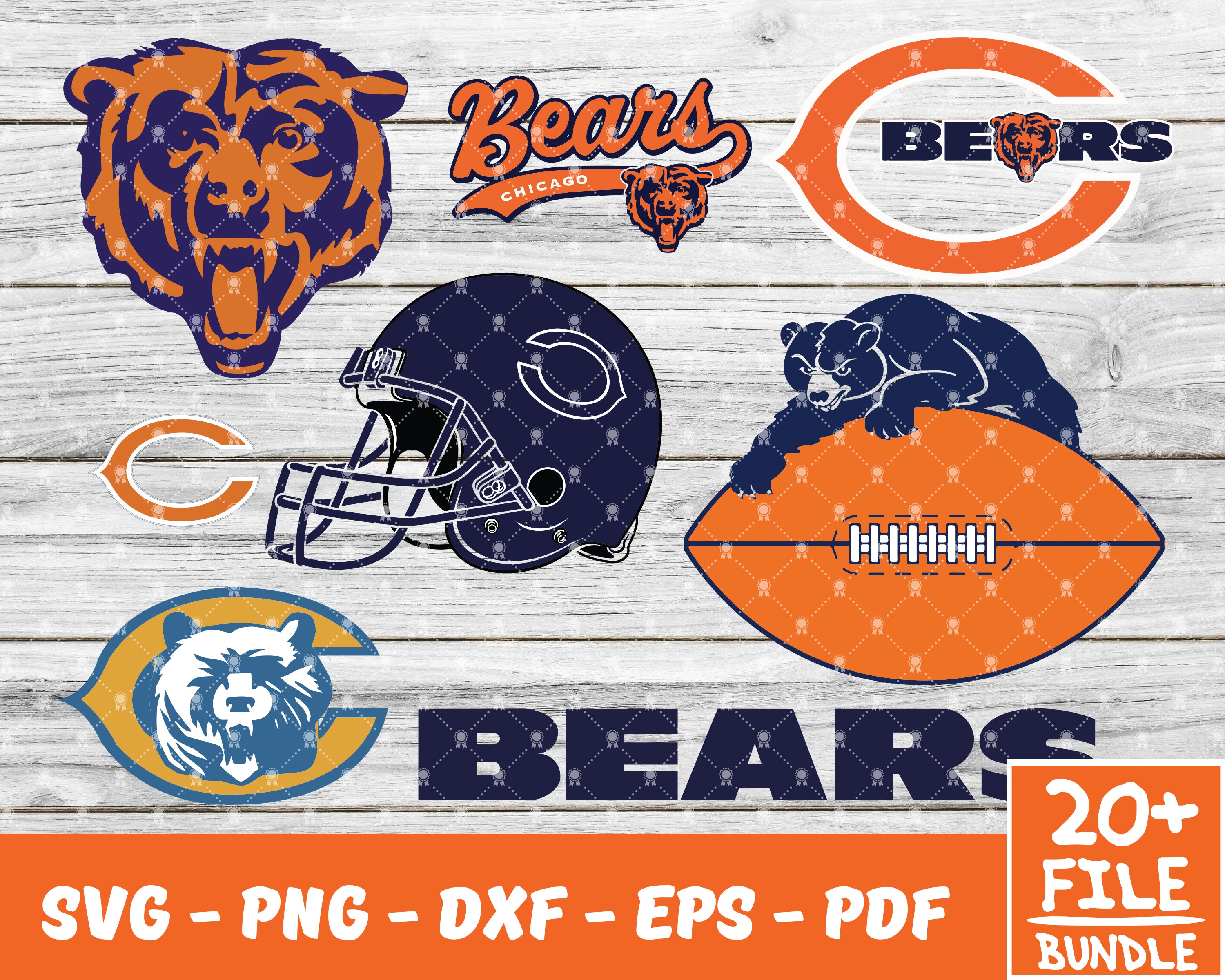 Chicago Bears SVG File – Vector Design in, Svg, Eps, Dxf, and Jpeg