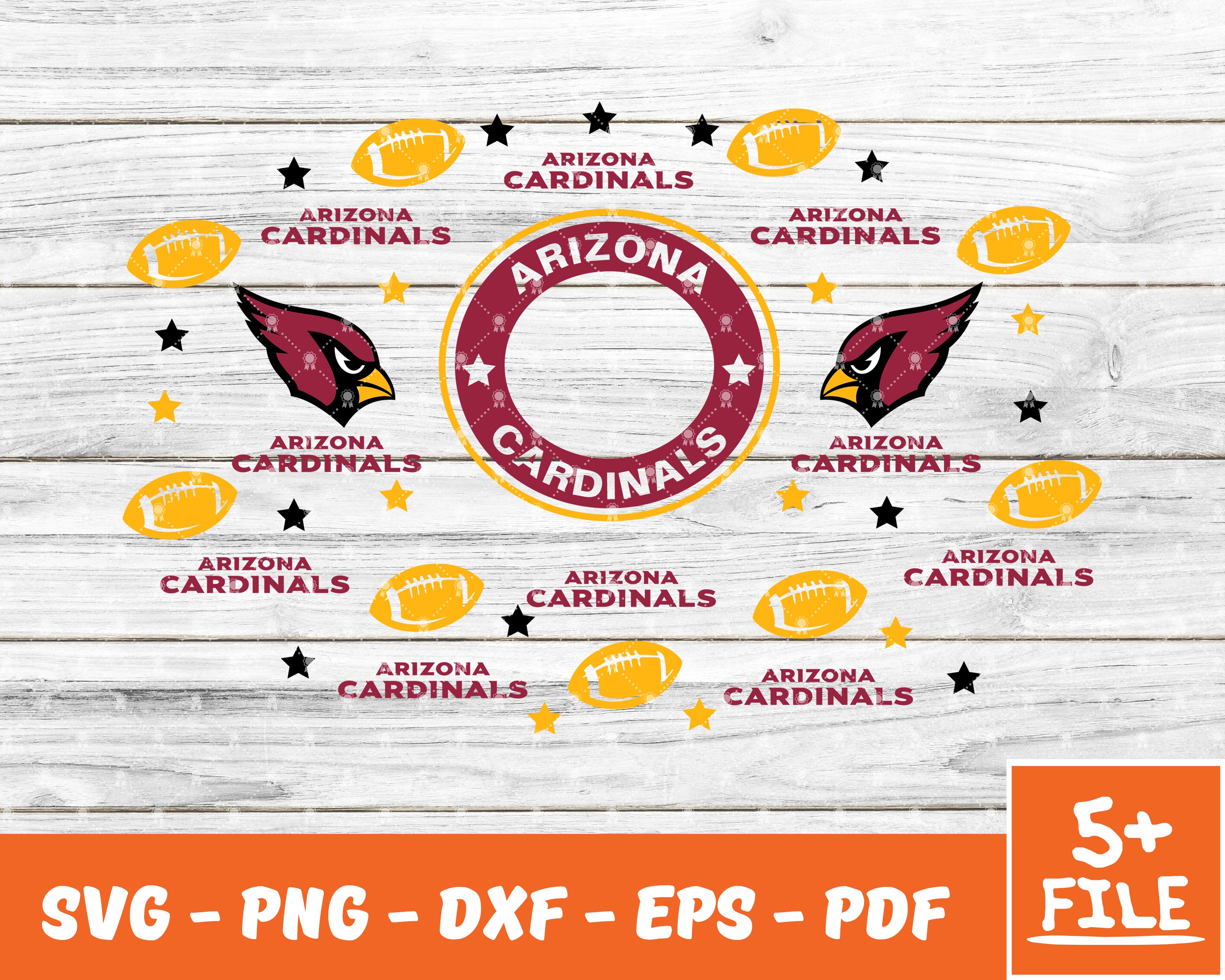 Arizona Cardinals SVG, PDF, PNG, DXF, EPS