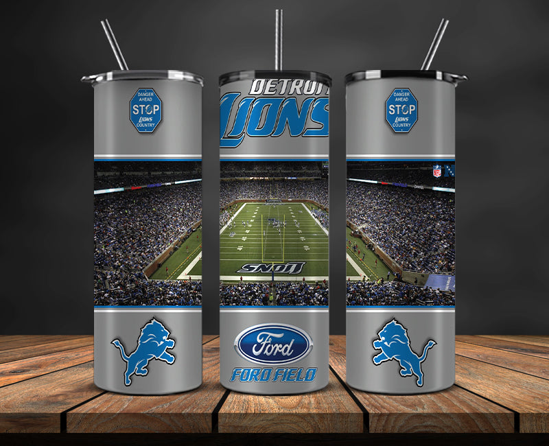 Detroit Lions Football 20 oz Tumbler Wraps