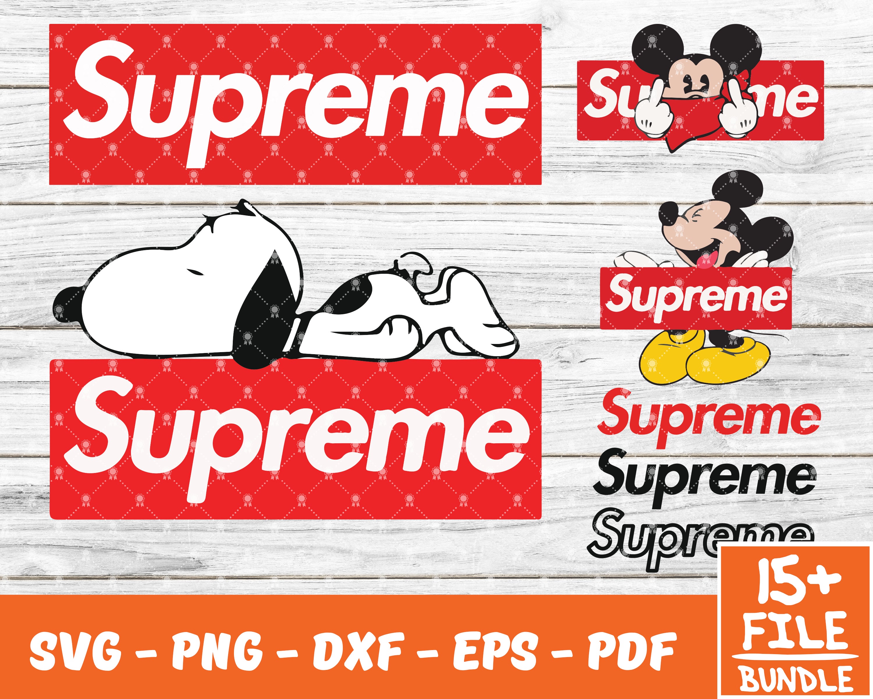 Supreme Logo SVG Bundle