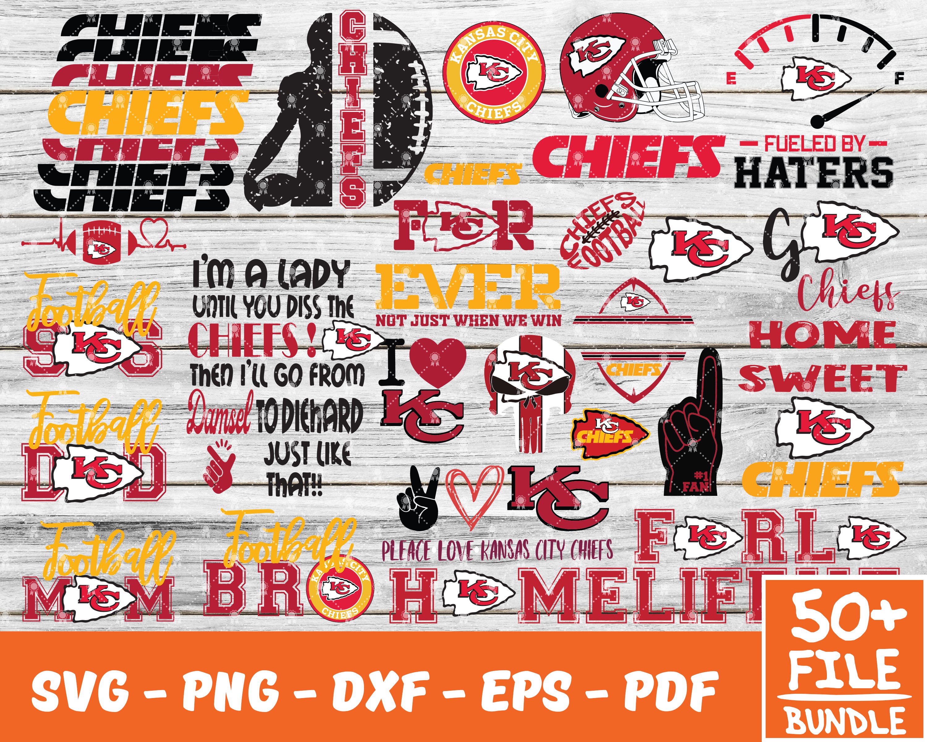 Kansas City Chiefs Fueled by Haters svg, nfl svg, eps, dxf, png