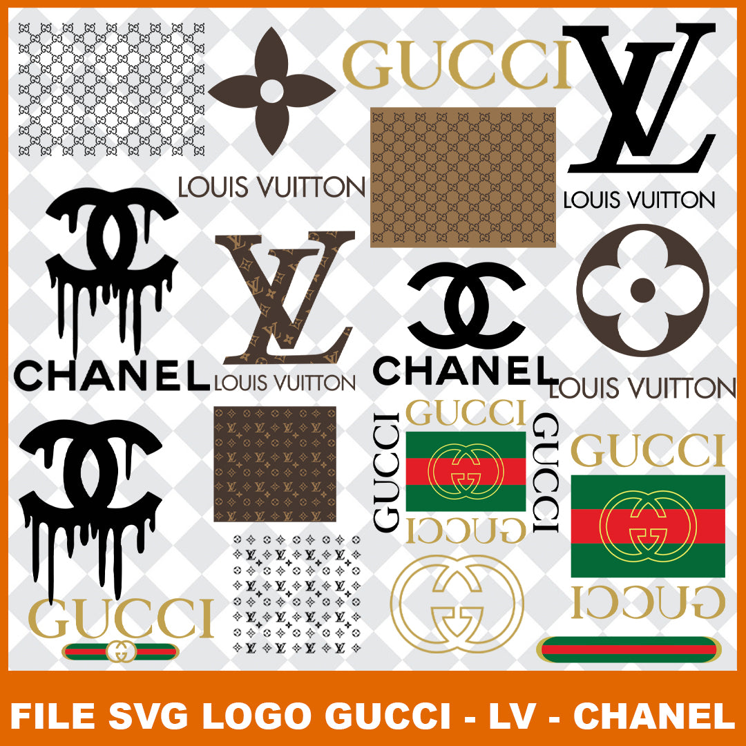 Louis Vuitton Bundle Digital File SVG, Louis Vuitton Svg, High