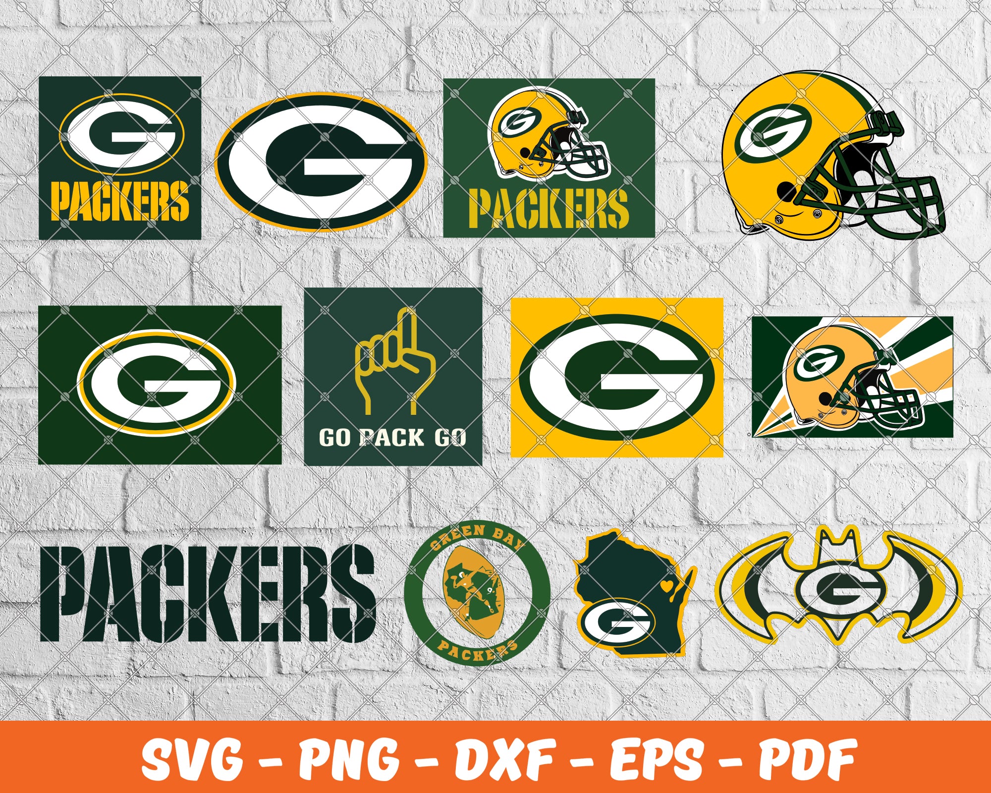 Go Pack Go SVG PNG DXF, Green Bay Packers SVG