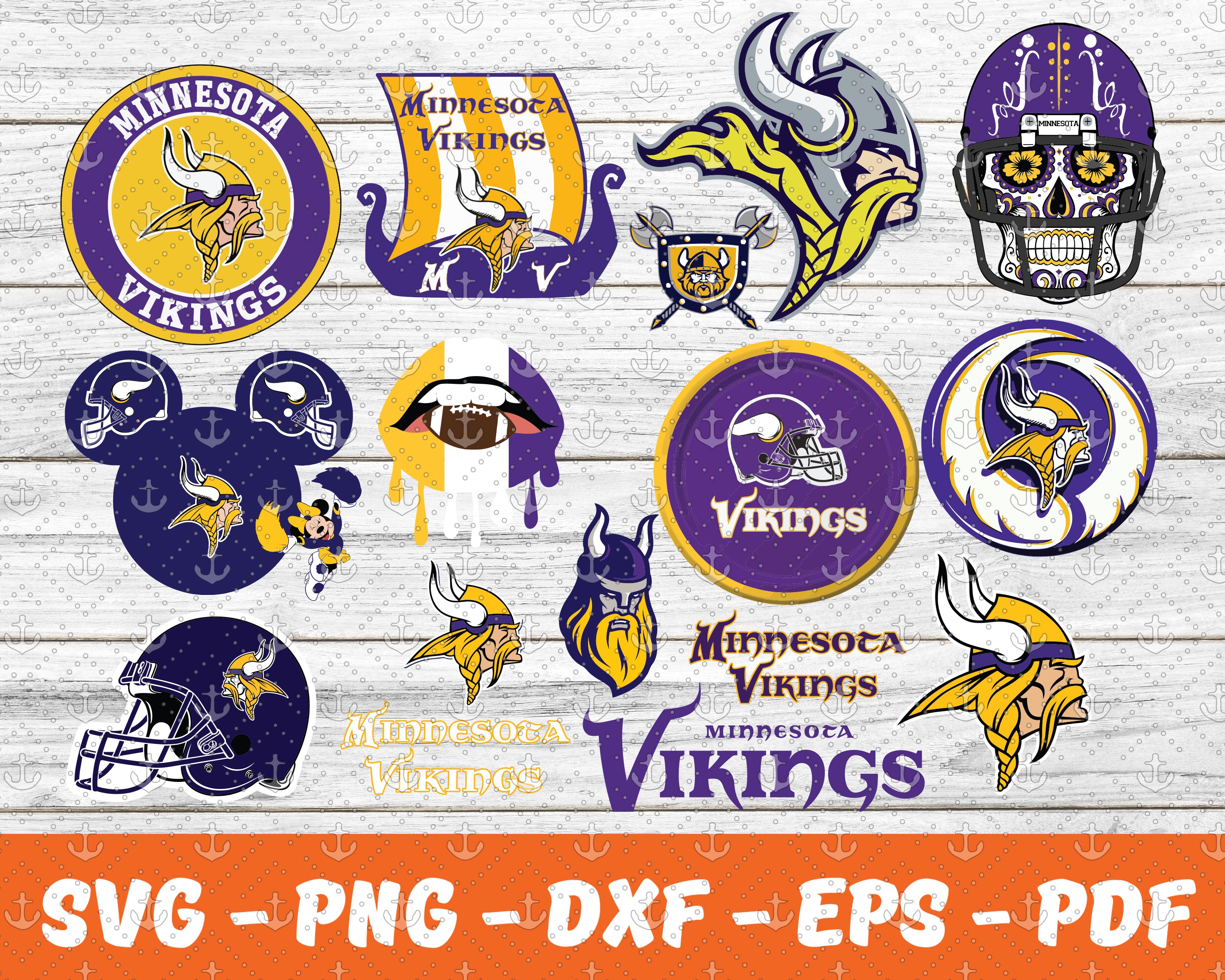 Minnesota Vikings Logo SVG NFL Team Graphic Design File