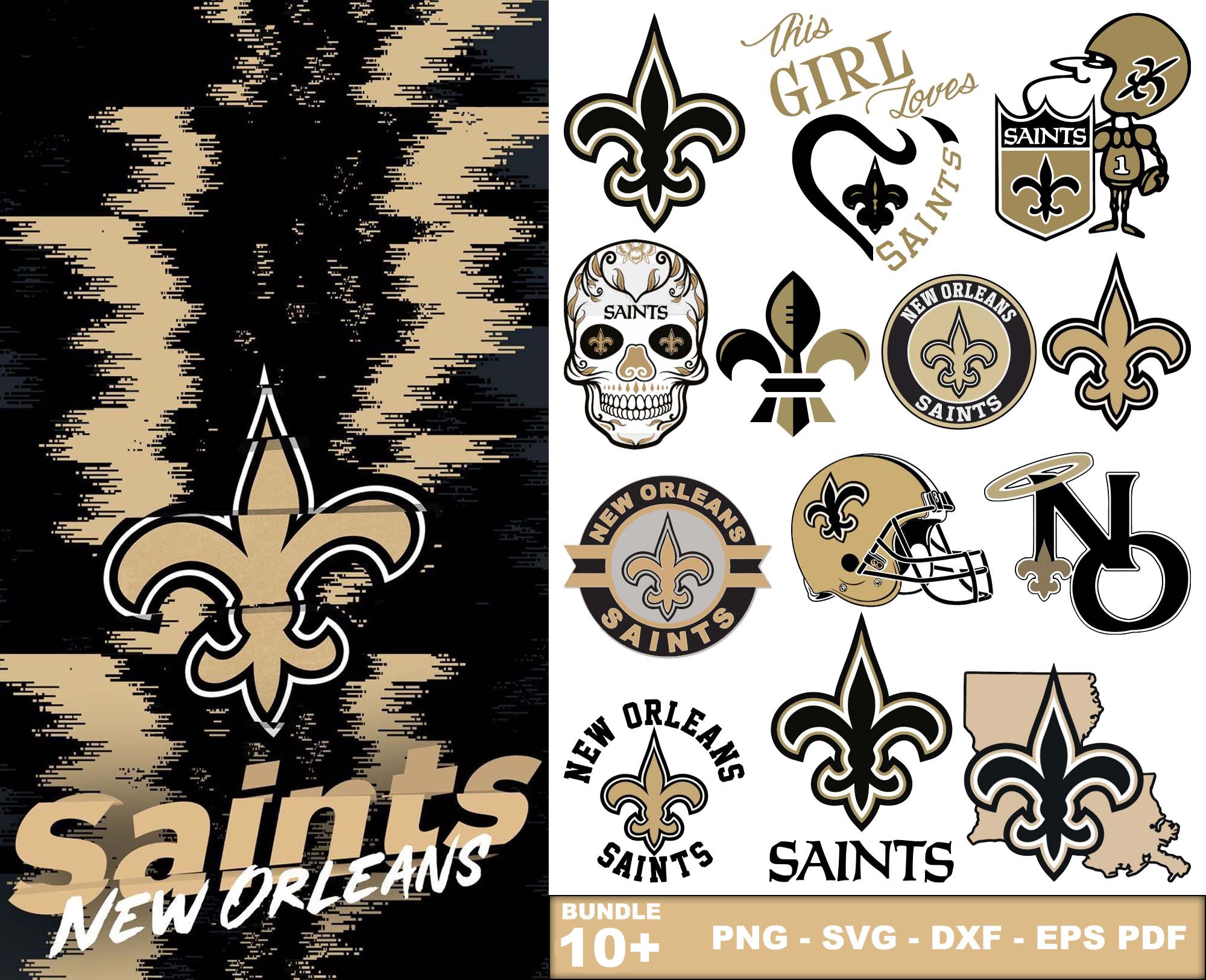 This Girl Loves New Orleans Saints SVG