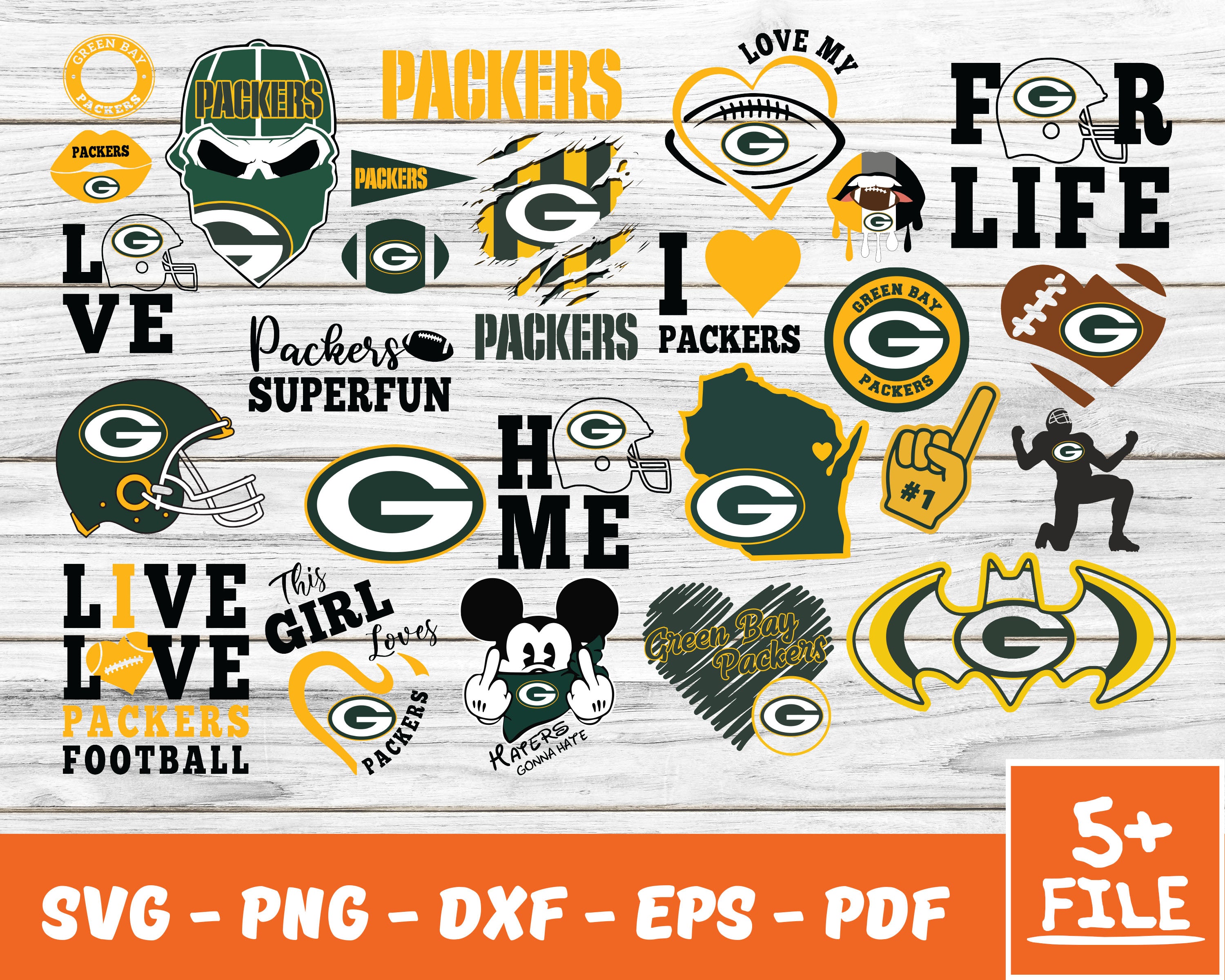 Green Bay Packers Logo svg Digital File, Green Bay Packers NFL Svg