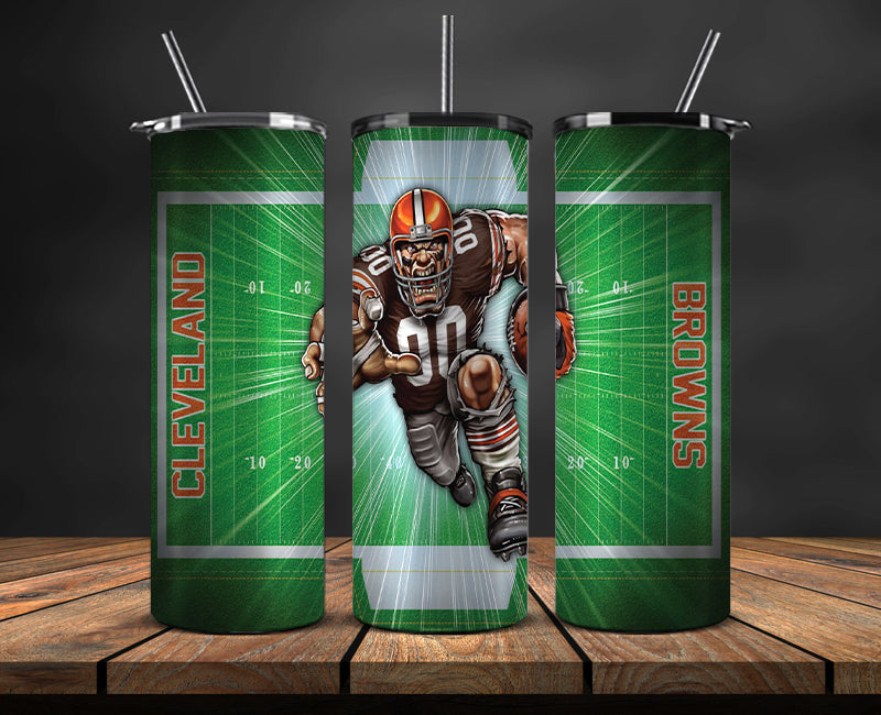 CLEVELAND BROWNS MASCOT TUMBLER WRAP -FG14F9