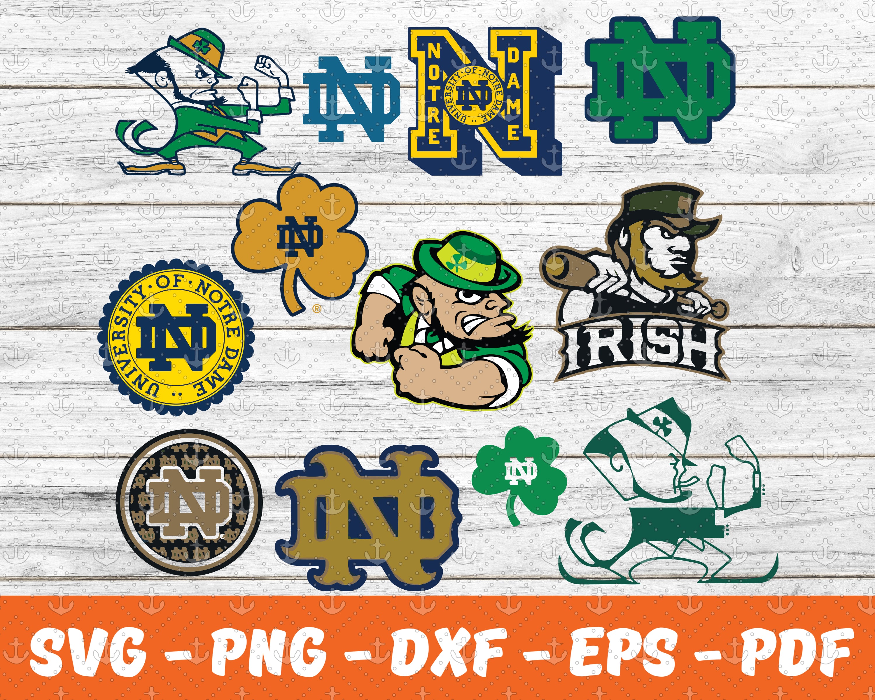 Notre Dame Fighting Irish Bundle Svg, Football Svg ,Sport Svg