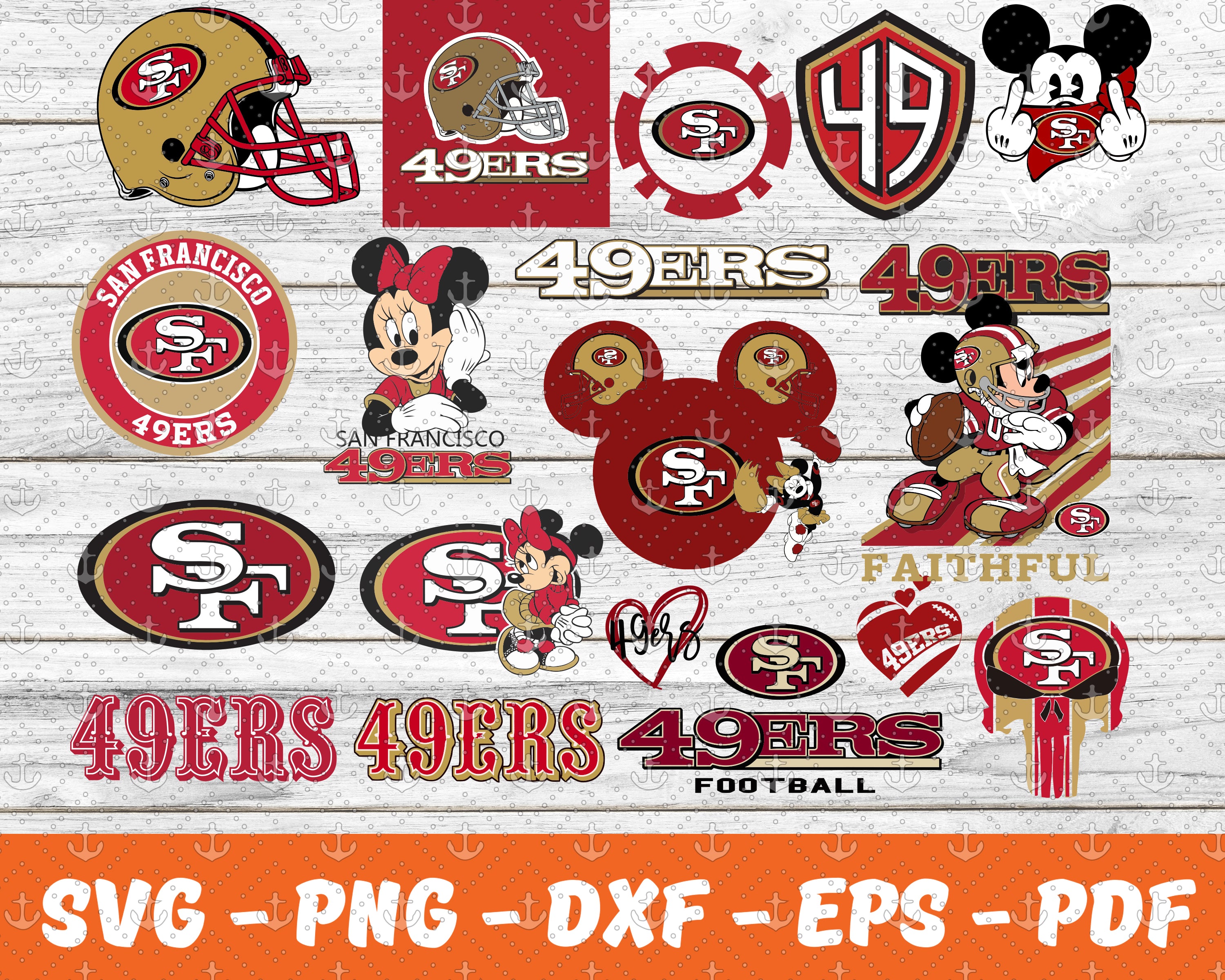 Go San Francisco 49ers svg, nfl svg, eps, dxf, png, digital file