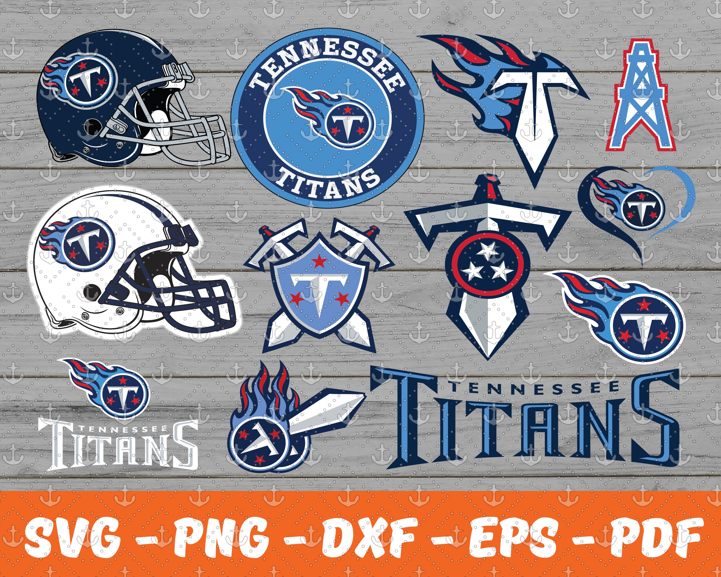 Titans Football Shirt Design SVG DXF Cut File