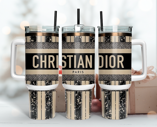 Christian Dior Tumbler Wrap 40oz,Tumbler Wrap with Logo Fashion - Instant PNG File  107