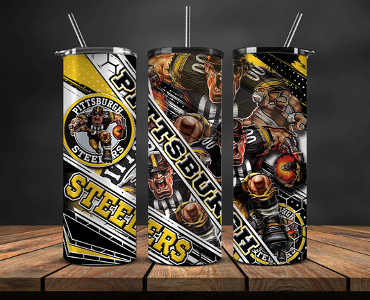 Steelers Football Png , Football Tumbler Png ,Nfl Tumbler Wrap 10