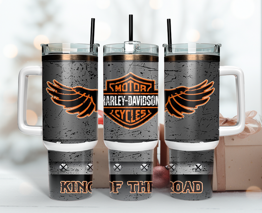 Harley Davidson Tumbler Wrap 40oz - Download High-Quality PNG 10