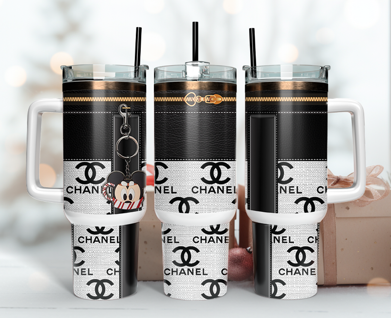 Chanel Tumbler Wrap 40oz,Tumbler Wrap with Logo Fashion - Instant PNG File  112