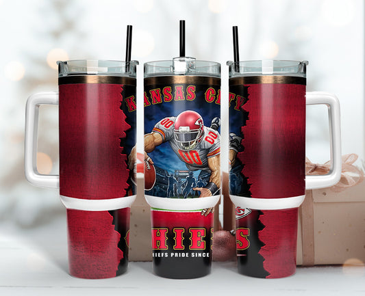 Kansas City Chiefs Tumbler 40oz Png, 40oz Tumler Png 113