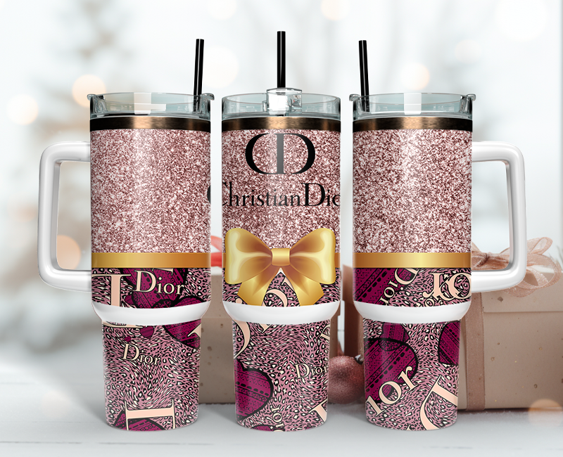 Christian Dior Tumbler Wrap 40oz,Tumbler Wrap with Logo Fashion - Instant PNG File  117