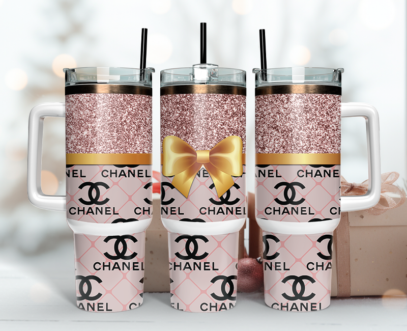 Chanel Tumbler Wrap 40oz,Tumbler Wrap with Logo Fashion - Instant PNG File  118