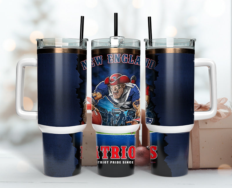 New England Patriots Tumbler 40oz Png, 40oz Tumler Png 119