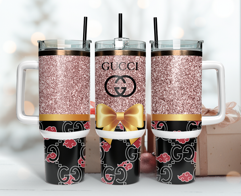 Gucci Tumbler Wrap 40oz,Tumbler Wrap with Logo Fashion - Instant PNG File  119