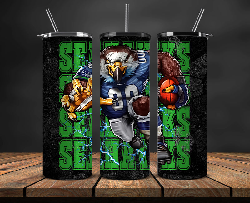 Seattle Seahawks Tumbler, Seahawks Logo Tumbler,NFL Season 2023, Design 120