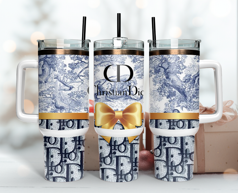 Dior Tumbler Wrap 40oz,Tumbler Wrap with Logo Fashion - Instant PNG File  121