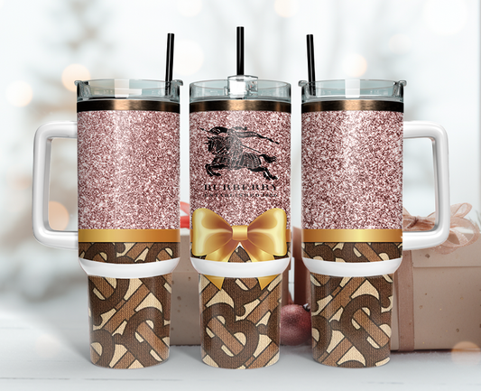 Burberry Tumbler Wrap 40oz,Tumbler Wrap with Logo Fashion - Instant PNG File  122