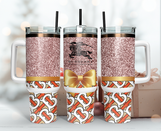 Burberry Tumbler Wrap 40oz,Tumbler Wrap with Logo Fashion - Instant PNG File  125