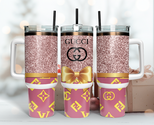 Gucci Tumbler Wrap 40oz,Tumbler Wrap with Logo Fashion - Instant PNG File  126