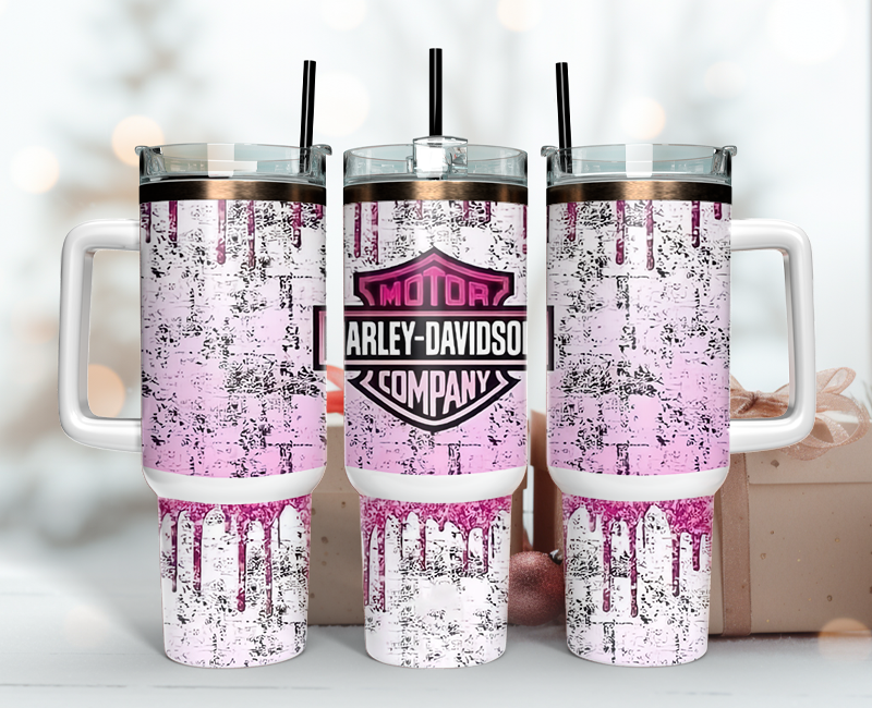 Harley Davidson Tumbler Wrap 40oz - Download High-Quality PNG 12