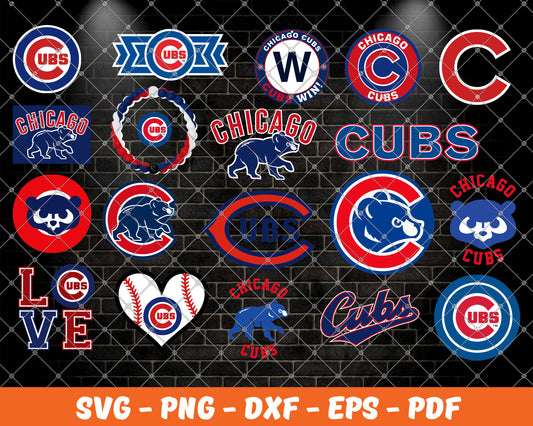 Chicago Cubs Bundle Svg, Football Svg ,Sport Svg, Sport Bundle Svg 12