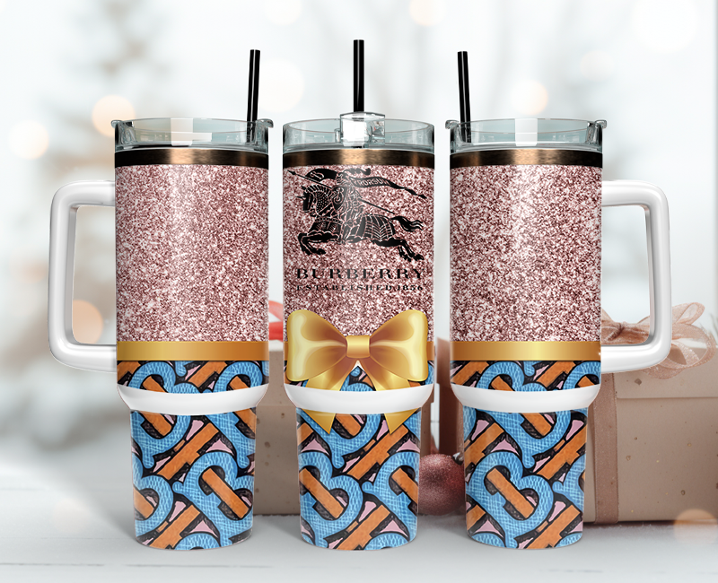 Burberry Tumbler Wrap 40oz,Tumbler Wrap with Logo Fashion - Instant PNG File  132