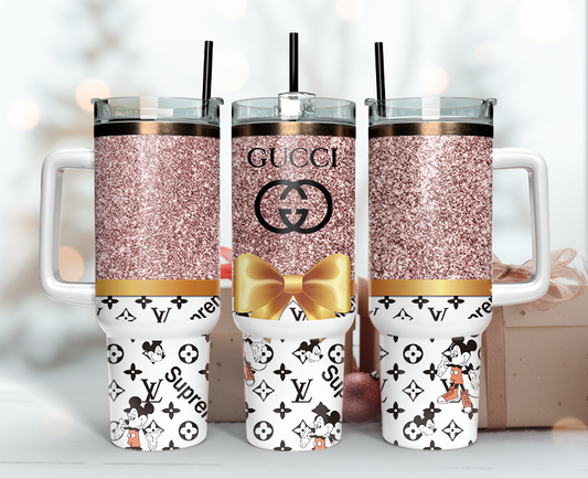 Gucci Tumbler Wrap 40oz,Tumbler Wrap with Logo Fashion - Instant PNG File  133