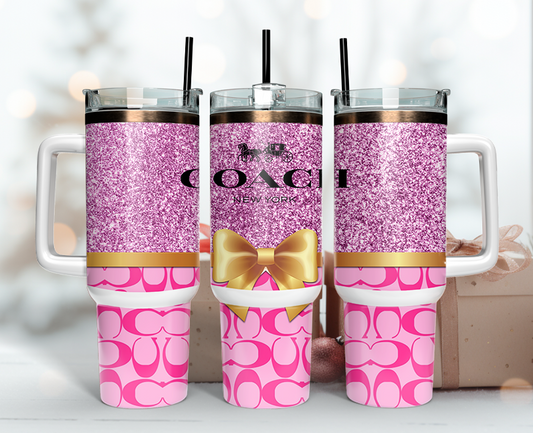 Coach Tumbler Wrap 40oz,Tumbler Wrap with Logo Fashion - Instant PNG File  134