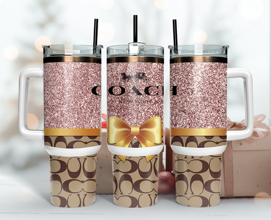 Coach Tumbler Wrap 40oz,Tumbler Wrap with Logo Fashion - Instant PNG File  135