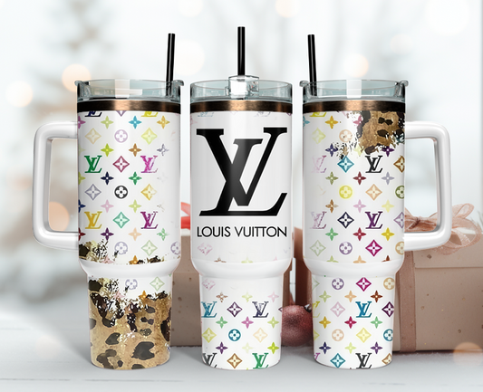 LV Tumbler Wrap 40oz,Tumbler Wrap with Logo Fashion - Instant PNG File  13