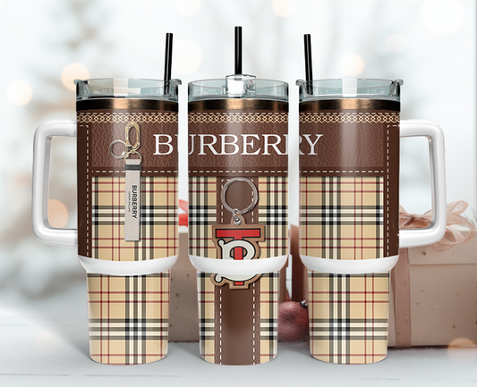 Burberry Tumbler Wrap 40oz,Tumbler Wrap with Logo Fashion - Instant PNG File  142