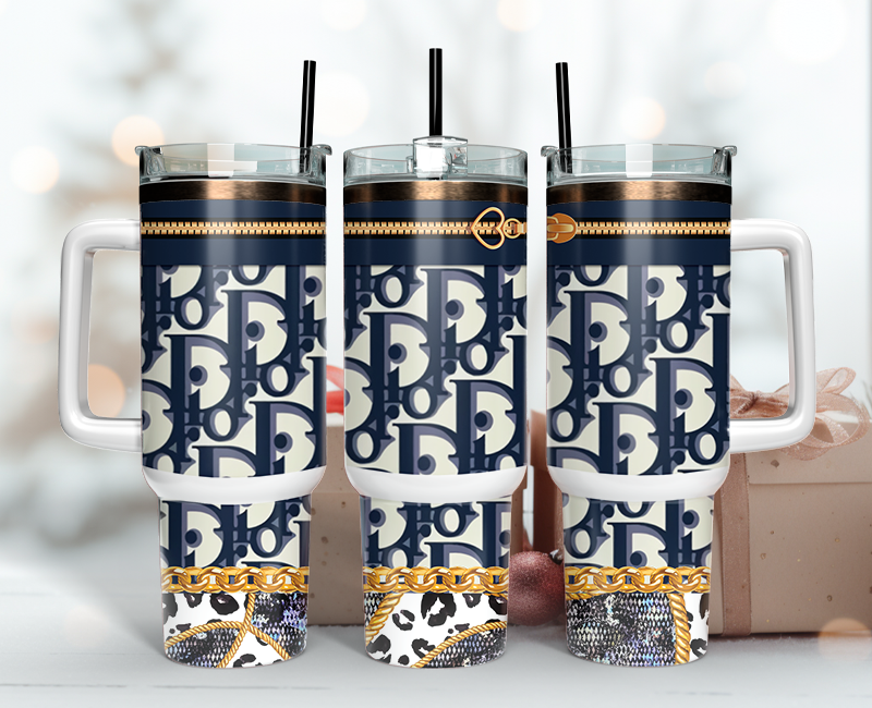 Christian Dior Tumbler Wrap 40oz,Tumbler Wrap with Logo Fashion - Instant PNG File  14