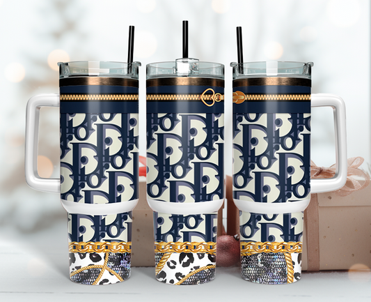 Christian Dior Tumbler Wrap 40oz,Tumbler Wrap with Logo Fashion - Instant PNG File  14