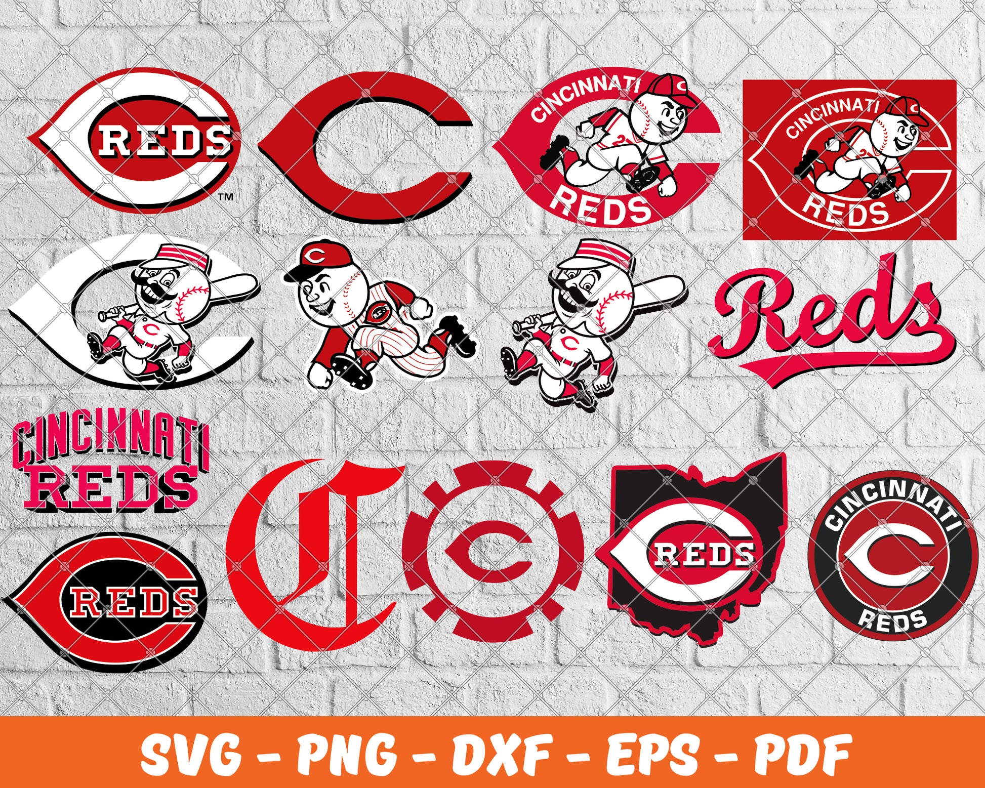Cincinnati Reds Logothroughout their history.