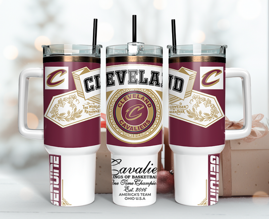 Cleveland Cavaliers Tumbler Wrap 40oz, Nba Tumbler Wrap 40oz