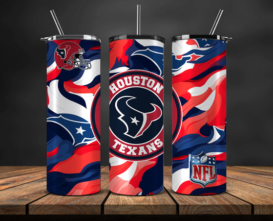 Houston Texans Tumbler, Texans Logo Tumbler,NFL Season 2023, Design 175