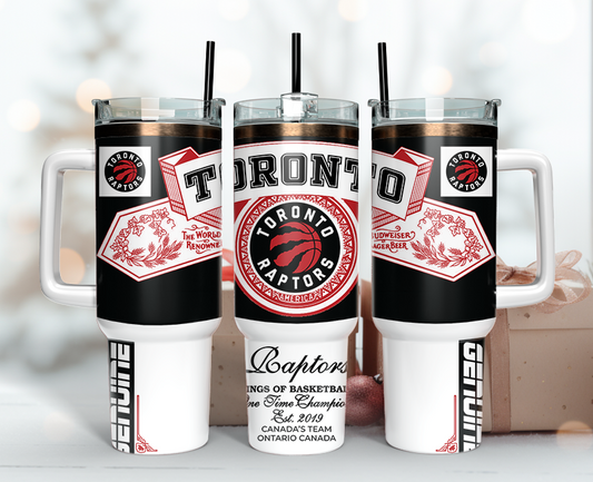 Toronto Raptor Tumbler Wrap 40oz, Nba Tumbler Wrap 40oz