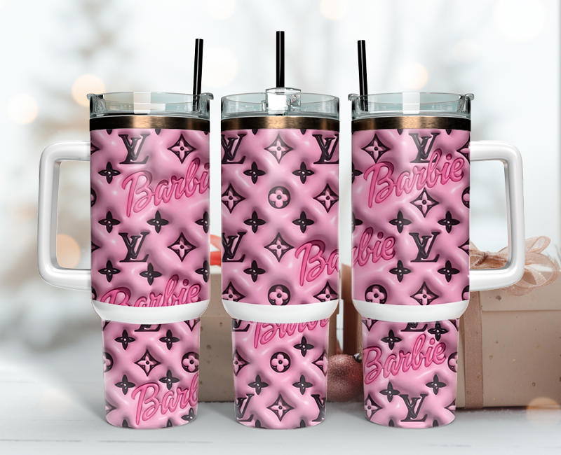 LV 3D Tumbler Wrap 40oz,Tumbler Wrap with Logo Fashion - Instant PNG File  17