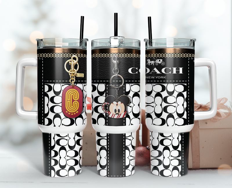 Coach Tumbler Wrap 40oz,Tumbler Wrap with Logo Fashion - Instant PNG File  18