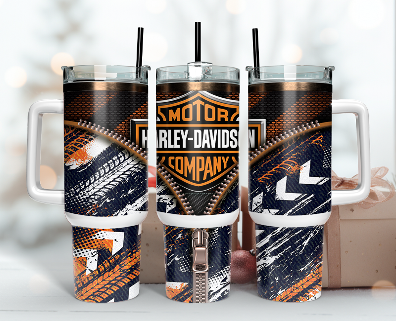 Harley Davidson Tumbler Wrap 40oz - Download High-Quality PNG 18