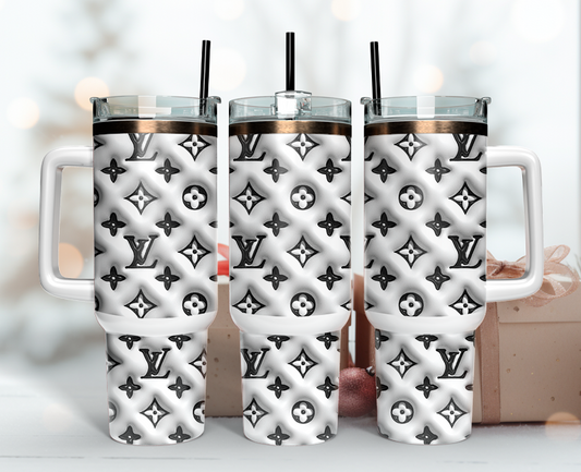 LV 3D Tumbler Wrap 40oz,Tumbler Wrap with Logo Fashion - Instant PNG File  19