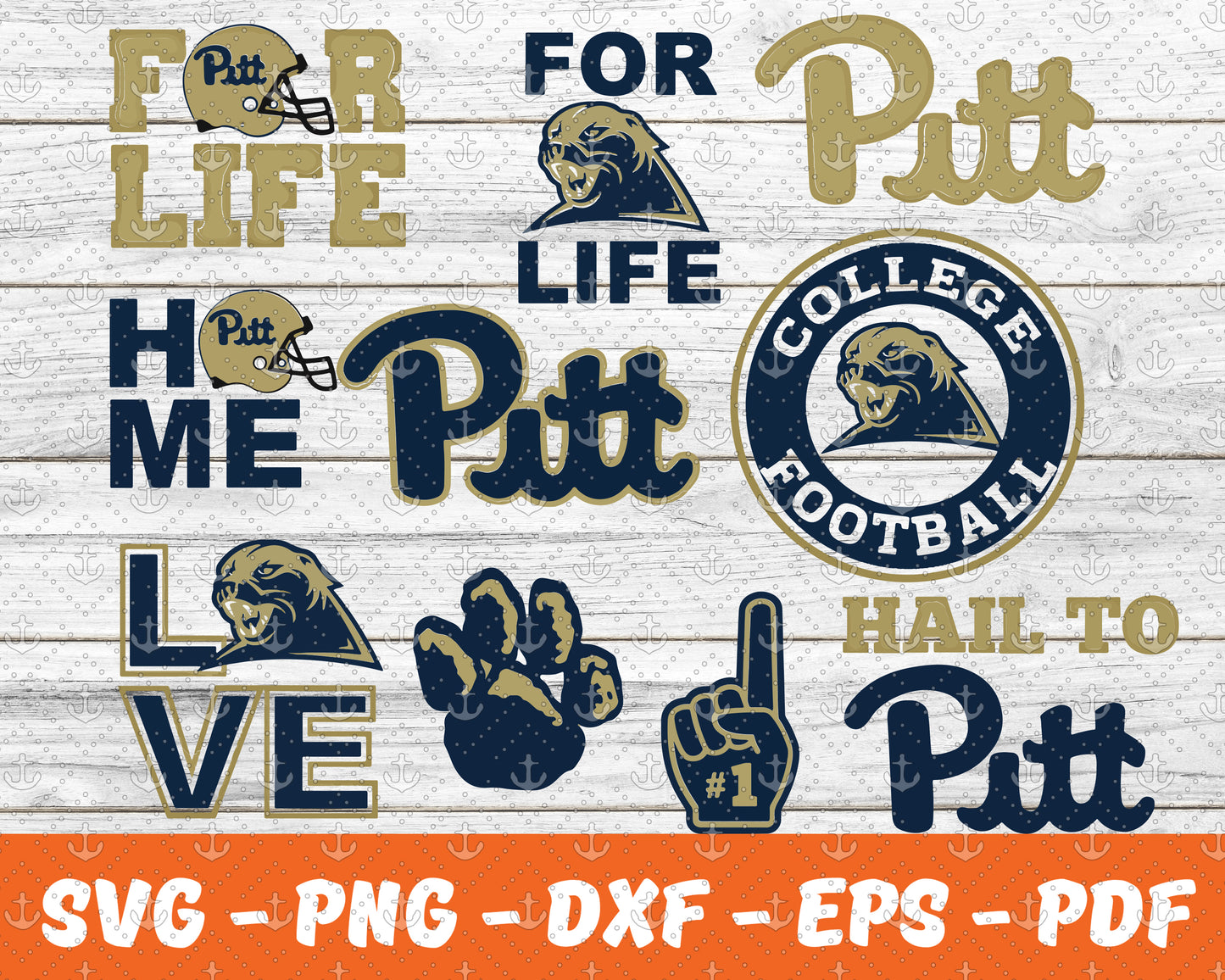 Pittsburgh Panthers Svg,Sport Svg , Bundle N C C A Svg 01