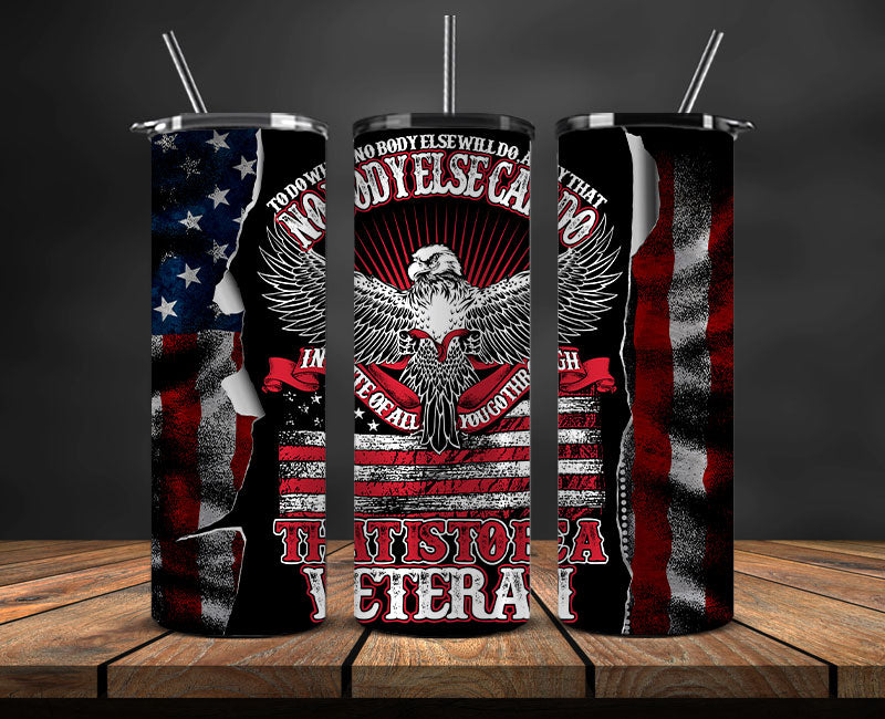 Veteran Military Tumbler, Veterans Day Tumbler , Veteran Tumbler Wrap 01