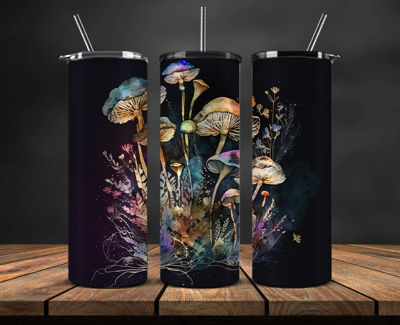 Mushrooms Tumbler Wrap,Mushroom Tumbler Png , Mushrooms 01